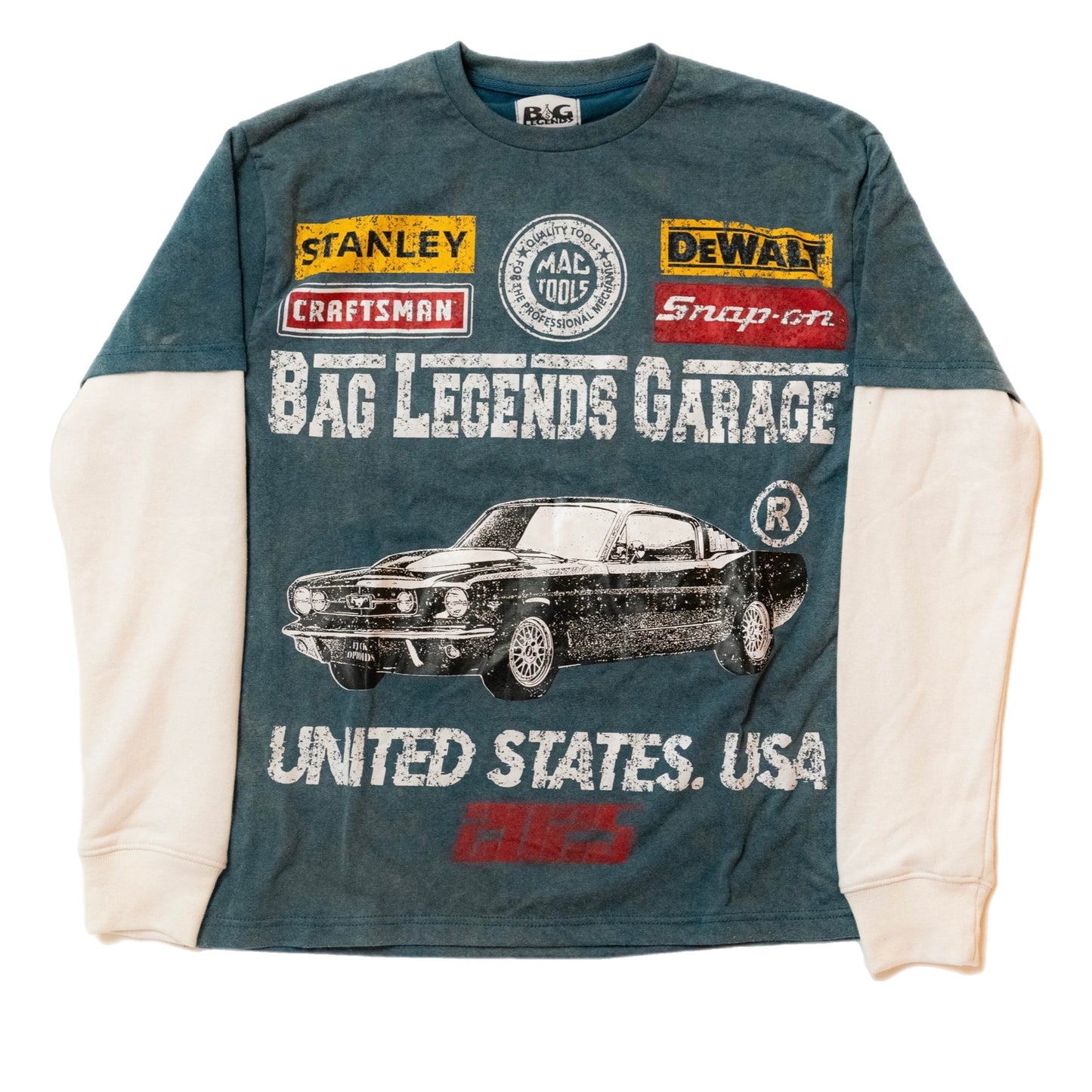 Blue Mechanic Double Layer TShirt