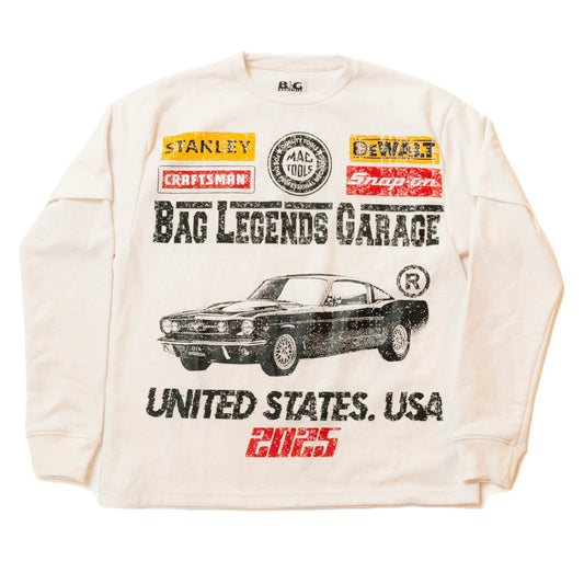 White Mechanic Double Layer TShirt